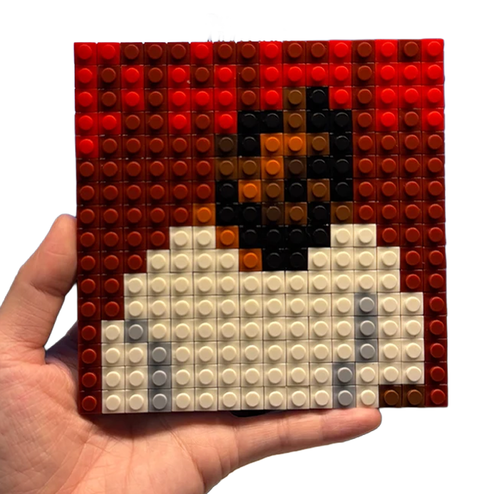 "DAMN" Pixel Brick Album Cover