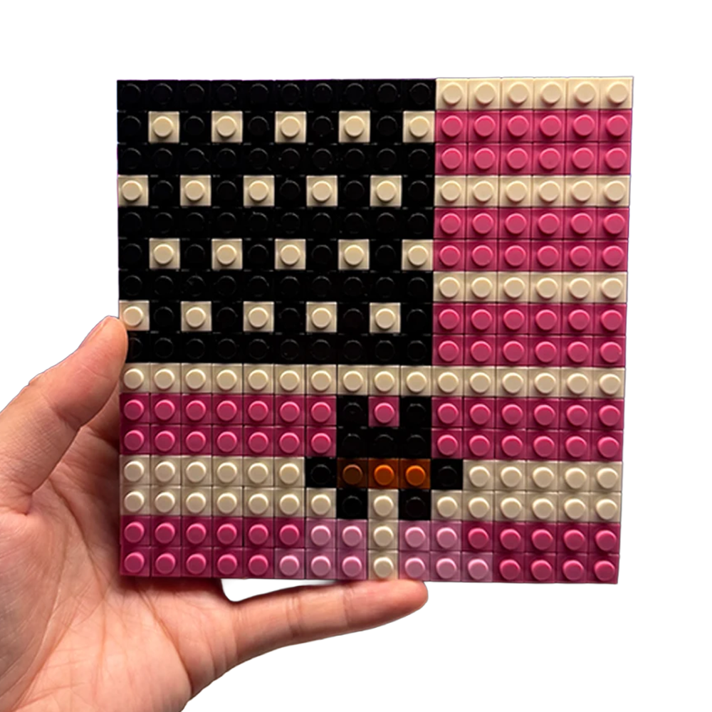 "The Pink Tape" Pixel Brick Album Cover