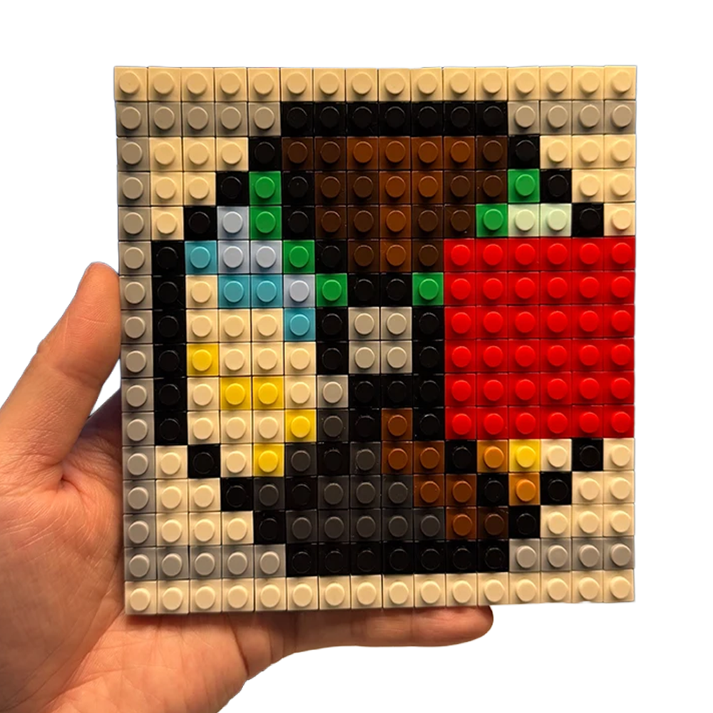 "Yeezus" Pixel Brick Album Cover