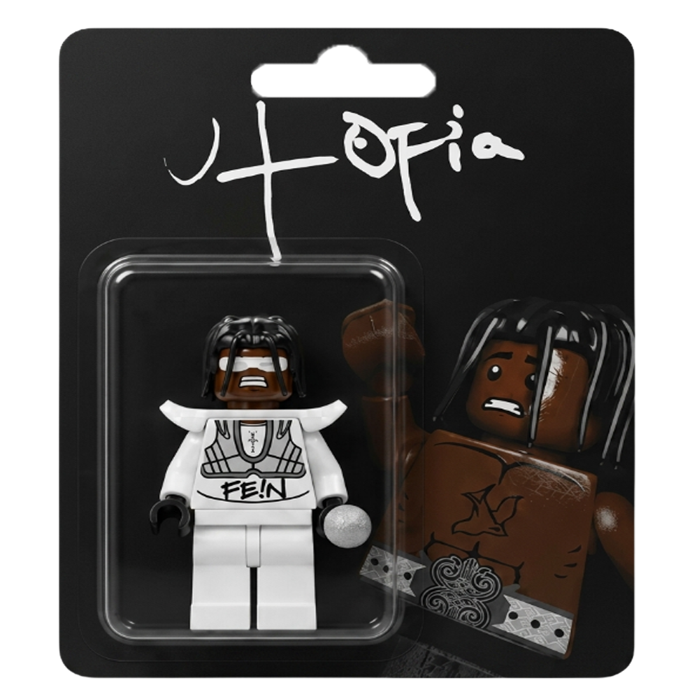 "Travis Scott" UTOPIA (FE!N) Custom Brick Figure