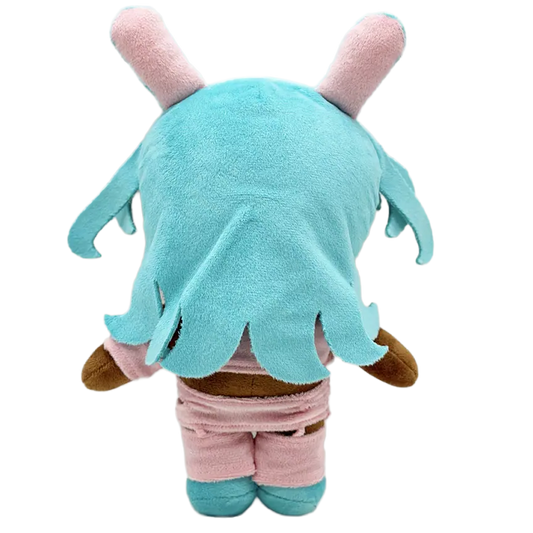 THE HOUSTON STALLION rapper plush collectible — pastel pink crop top with teal star graphic and matching pink shorts