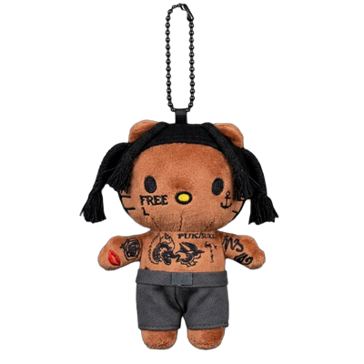 "THE CACTUS JACK" Rapper Plush Keychain – Hip-Hop Icon Bag Charm