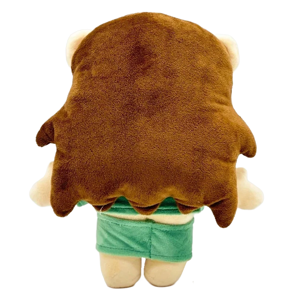 THE GRANDE pop plush collectible, matching seafoam skirt, black headband and floral hair icons on pop icon figure