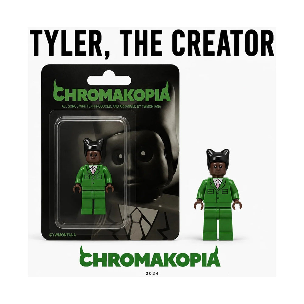 "Tyler The Creator" CHROMAKOPIA Custom Brick Figure (card and figure)