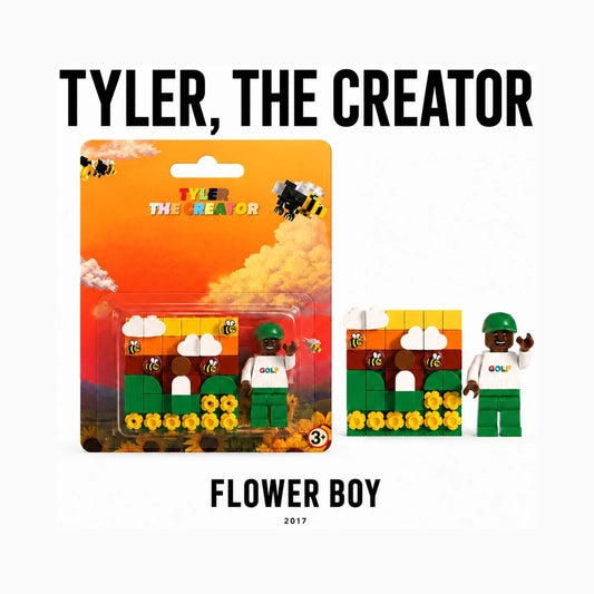 "Tyler The Creator" Flower Boy Custom Brick Figure (card and figure)