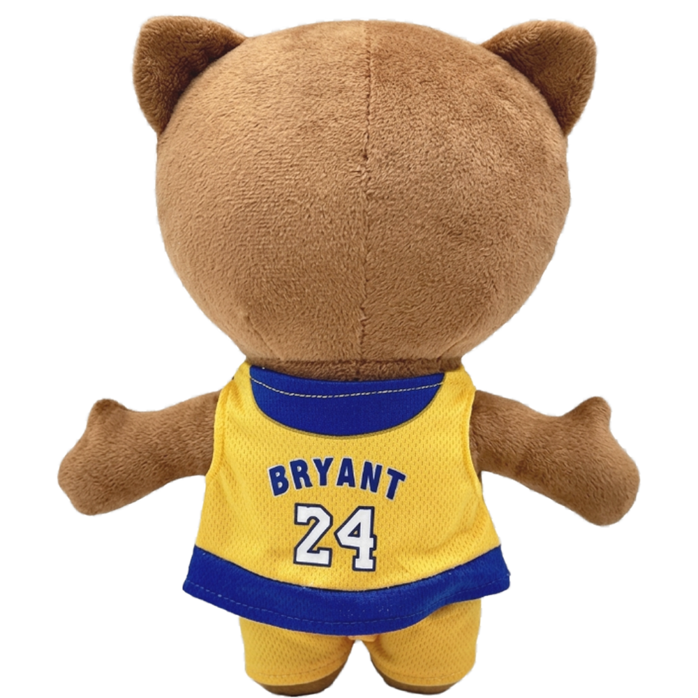 THE MAMBA basketball plush collectible, goatee facial detailing and athletic shorts, sports icon display figure