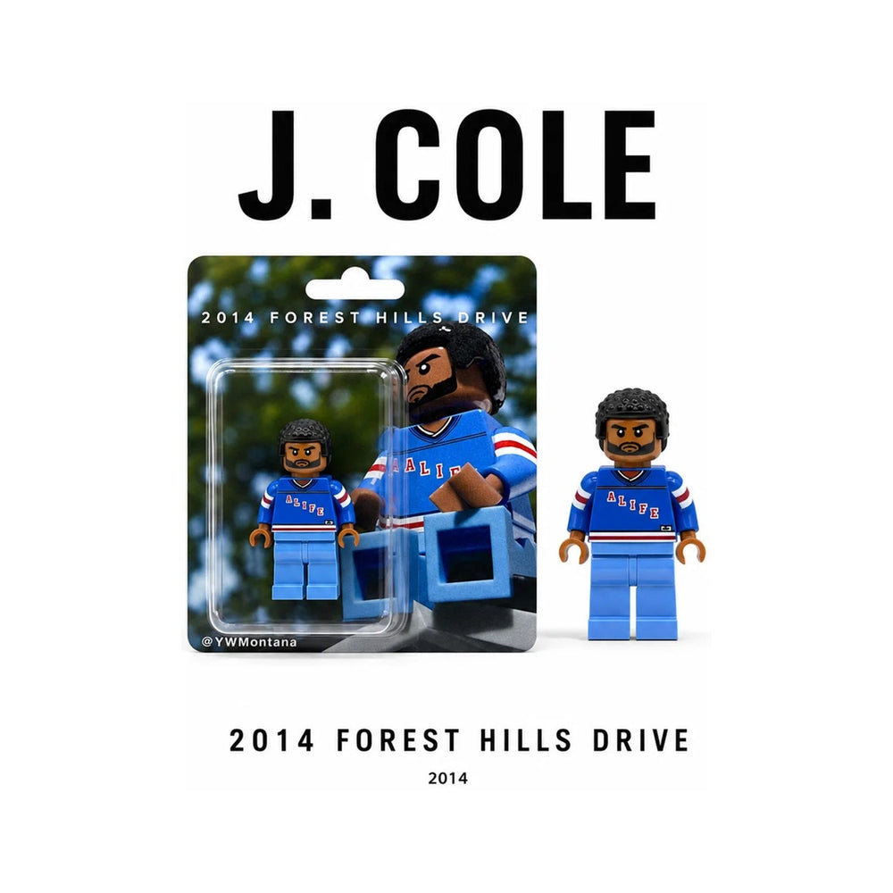 "J. Cole" 2014 Forest Hills Drive Custom Brick Figure (card and figure)