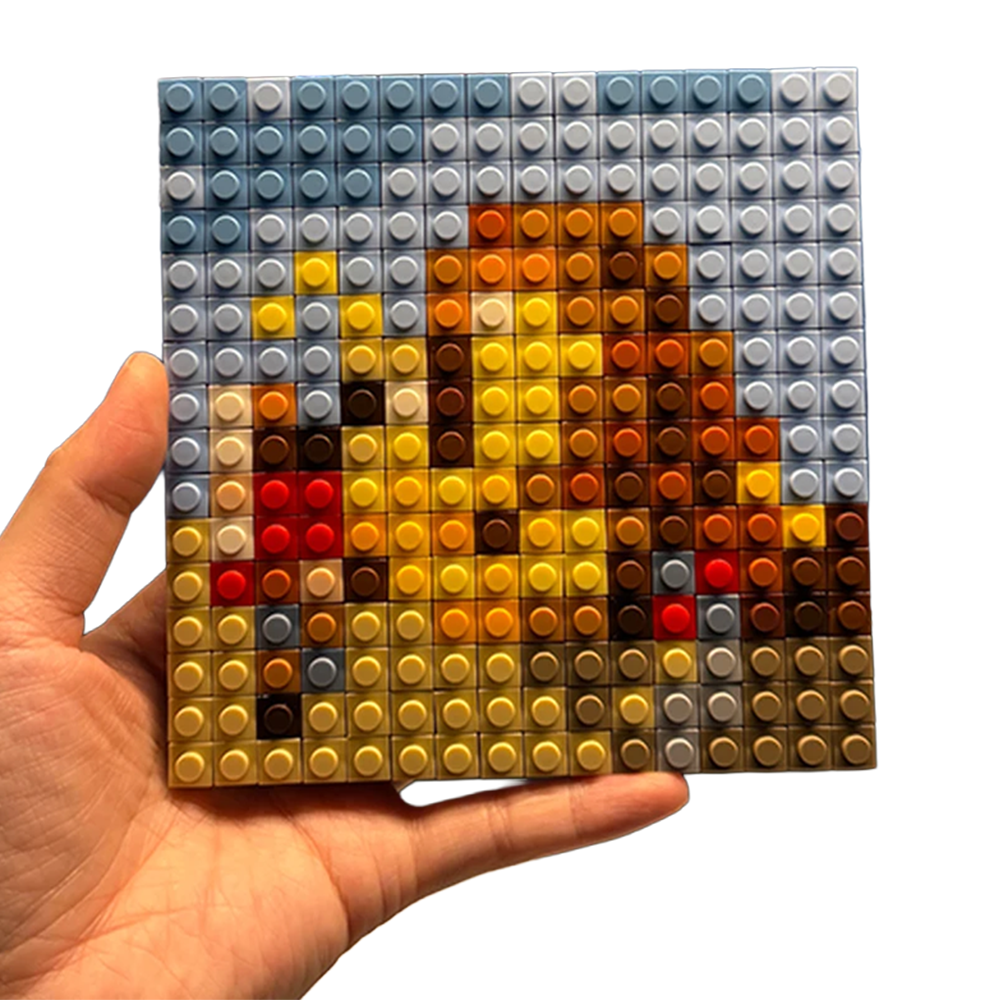 "Astroworld" Pixel Brick Album Cover
