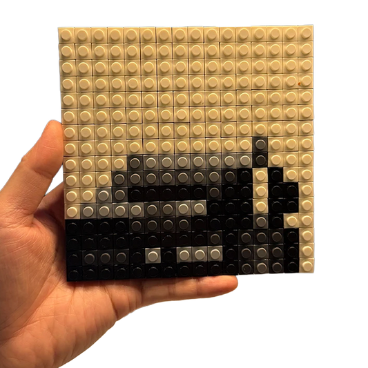 GNX pixel brick album cover, music culture collectible