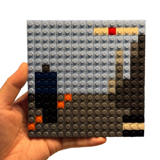Recovery pixel brick album cover, music culture collectible
