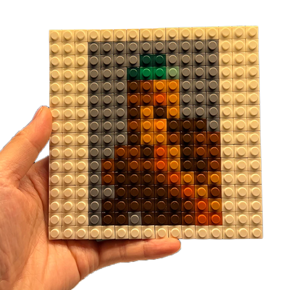 "Blonde" Pixel Brick Album Cover
