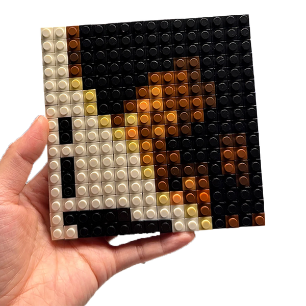 "The Weeknd" Hurry Up Tomorrow Pixel Brick Album Cover