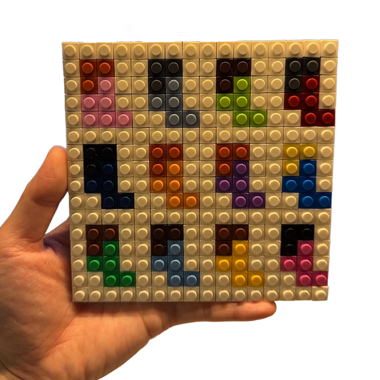 Certified Lover Boy pixel brick album cover, music culture collectible
