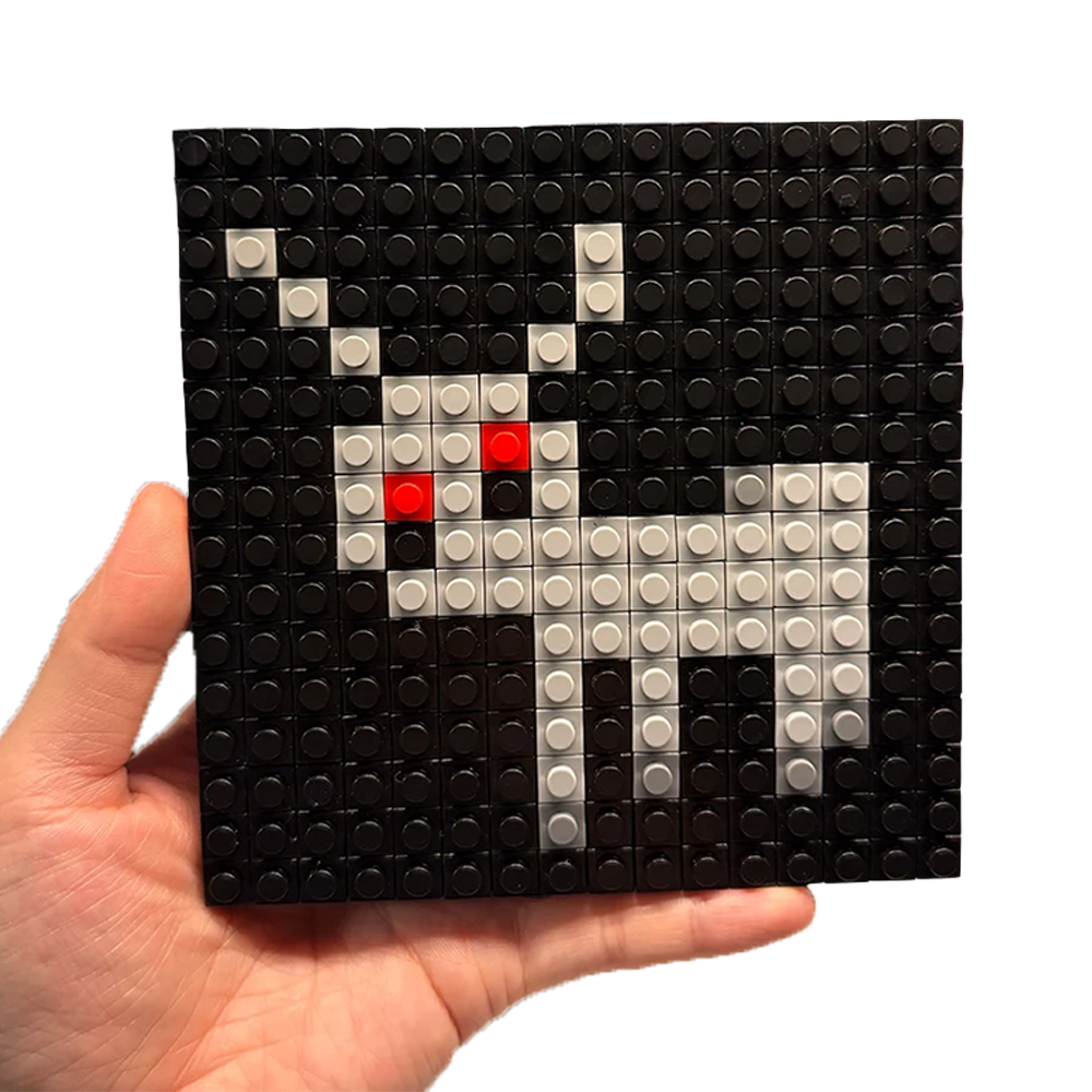 "For All The Dogs" Pixel Brick Album Cover