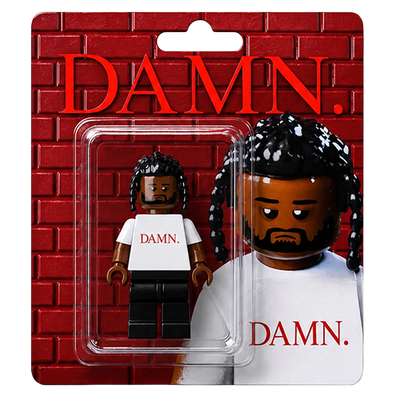 "DAMN" Kendrick Custom Rapper Brick Figure