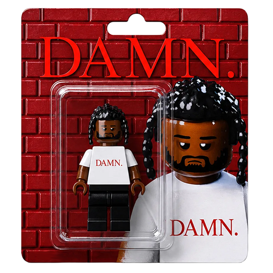 "DAMN" Kendrick Custom Rapper Brick Figure