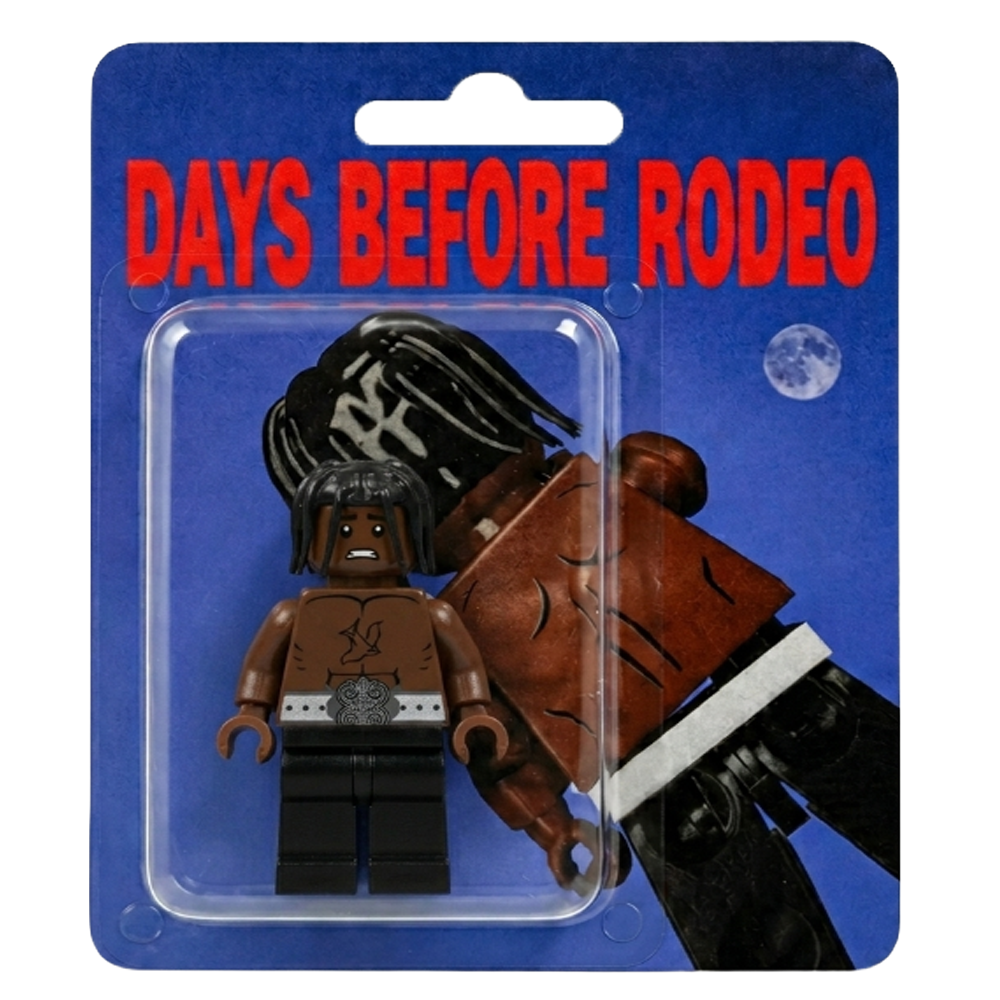 "Travis Scott" Days Before Rodeo Custom Brick Figure