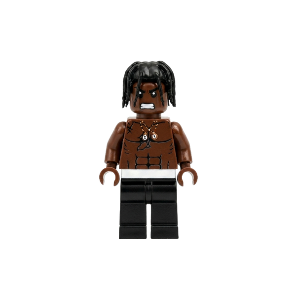 "Travis Scott" Rodeo Custom Brick Figure - back