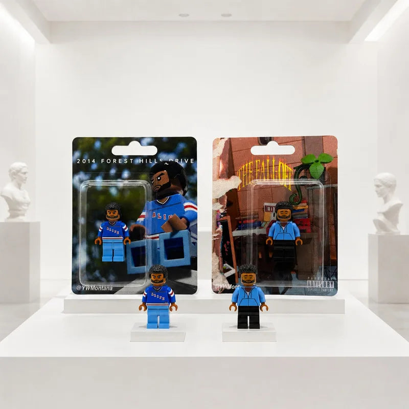 "J. Cole" The Fall Off Custom Brick Figure