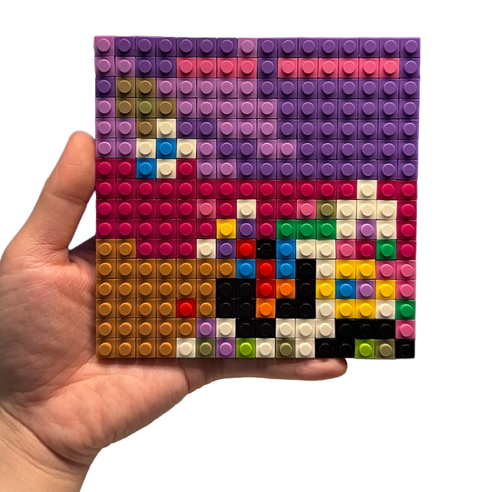 "Graduation" Pixel Brick Album Cover