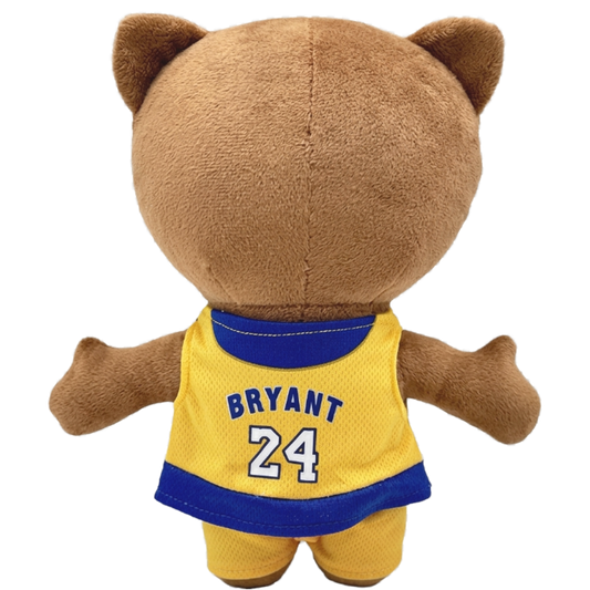 THE MAMBA basketball plush collectible — goatee facial detailing and athletic shorts, sports icon display figure