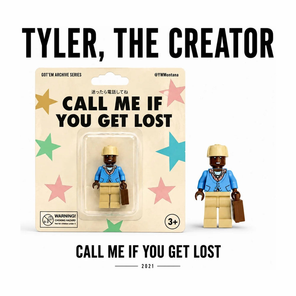 "Tyler The Creator" Call Me If You Get Lost Custom Brick Figure (card and figure)