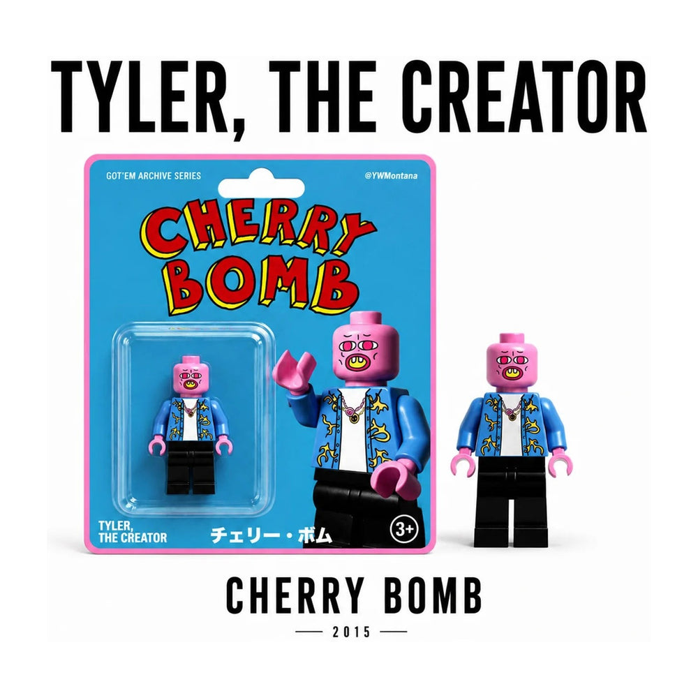 "Tyler The Creator" Cherry Bomb Custom Brick Figure (card and figure)