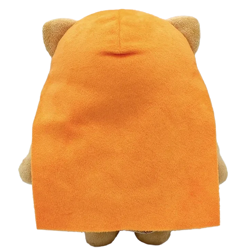 THE BIG GUY rapper plush collectible, custom circular icon pendant and collegiate streetwear, hip-hop icon display figure