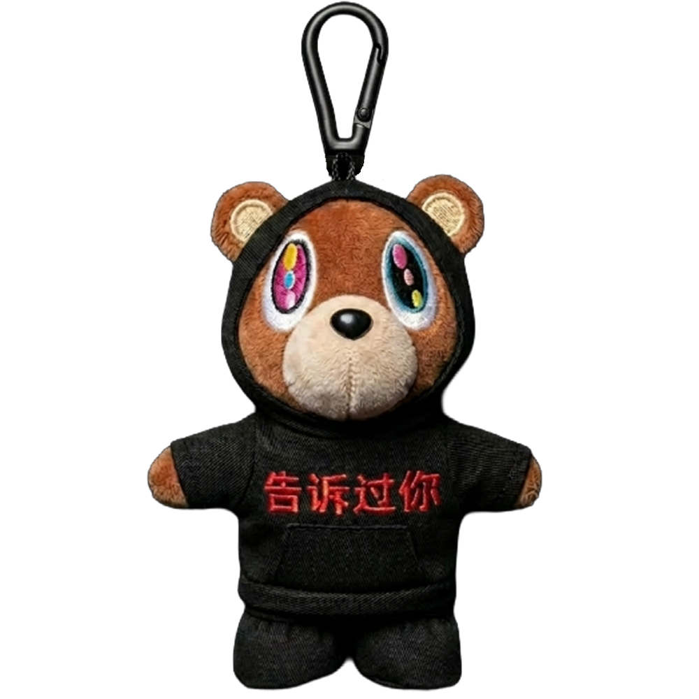 THE VULTURES BEAR bear plush collectible, multi-color 7-tone iris embroidery