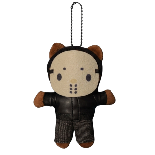 THE YE plush keychain bag charm, monospace embroidery and miniature streetwear outerwear