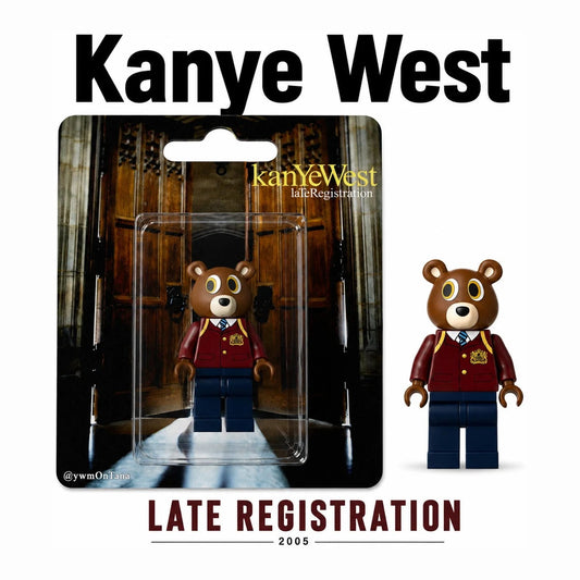 "Kanye West" Late Registration Custom Brick Figure (card and figure)