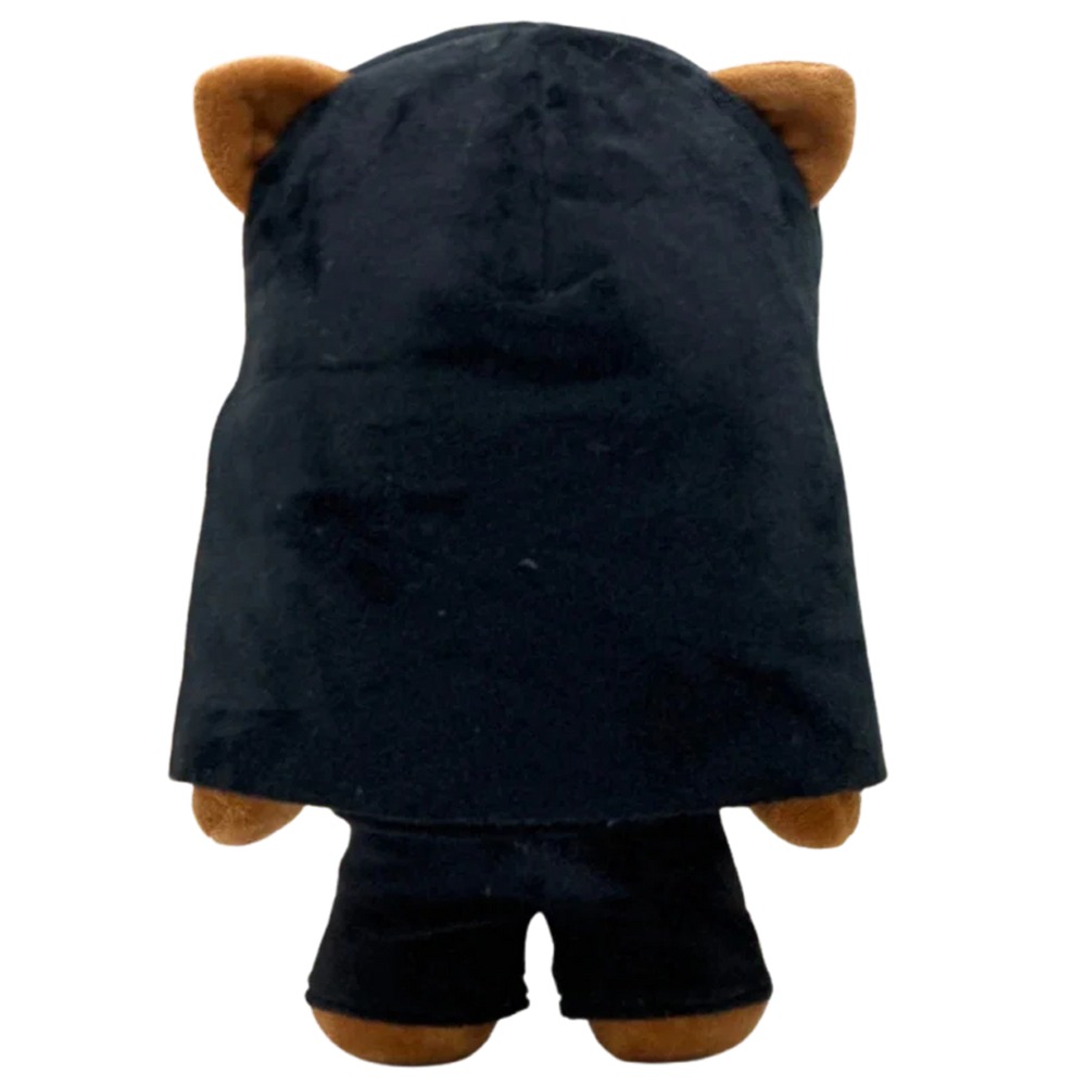THE STARSHIP rapper plush collectible, blunt-bang black hair and pink nose detailing, hip-hop icon display figure