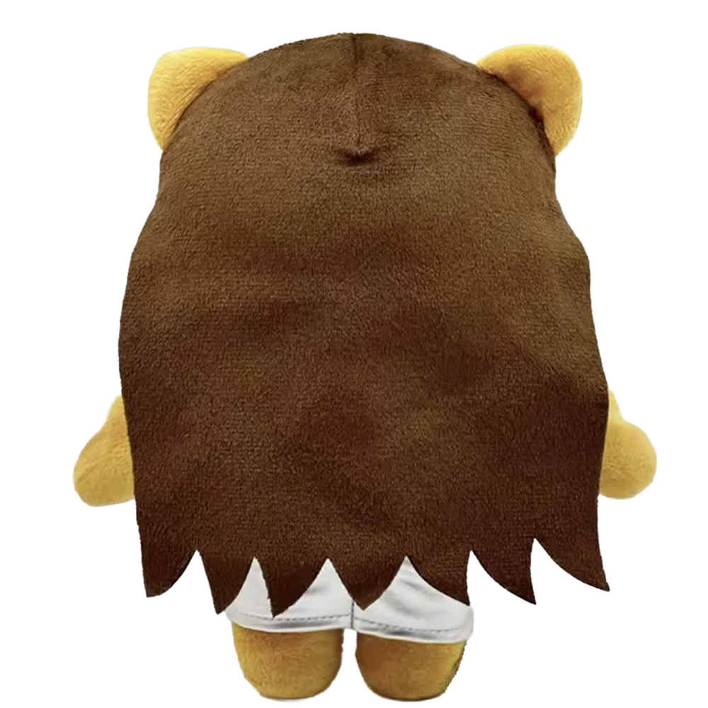 THE RODRIGO pop plush collectible, brunette center-part hair and formal-grunge dress, weighted display figure