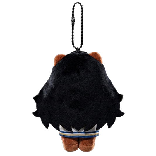 THE CTRL plush keychain bag charm, miniature streetwear styling and metal clasp hardware