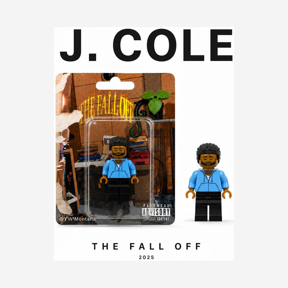 "J. Cole" The Fall Off Custom Brick Figure (card and figure)