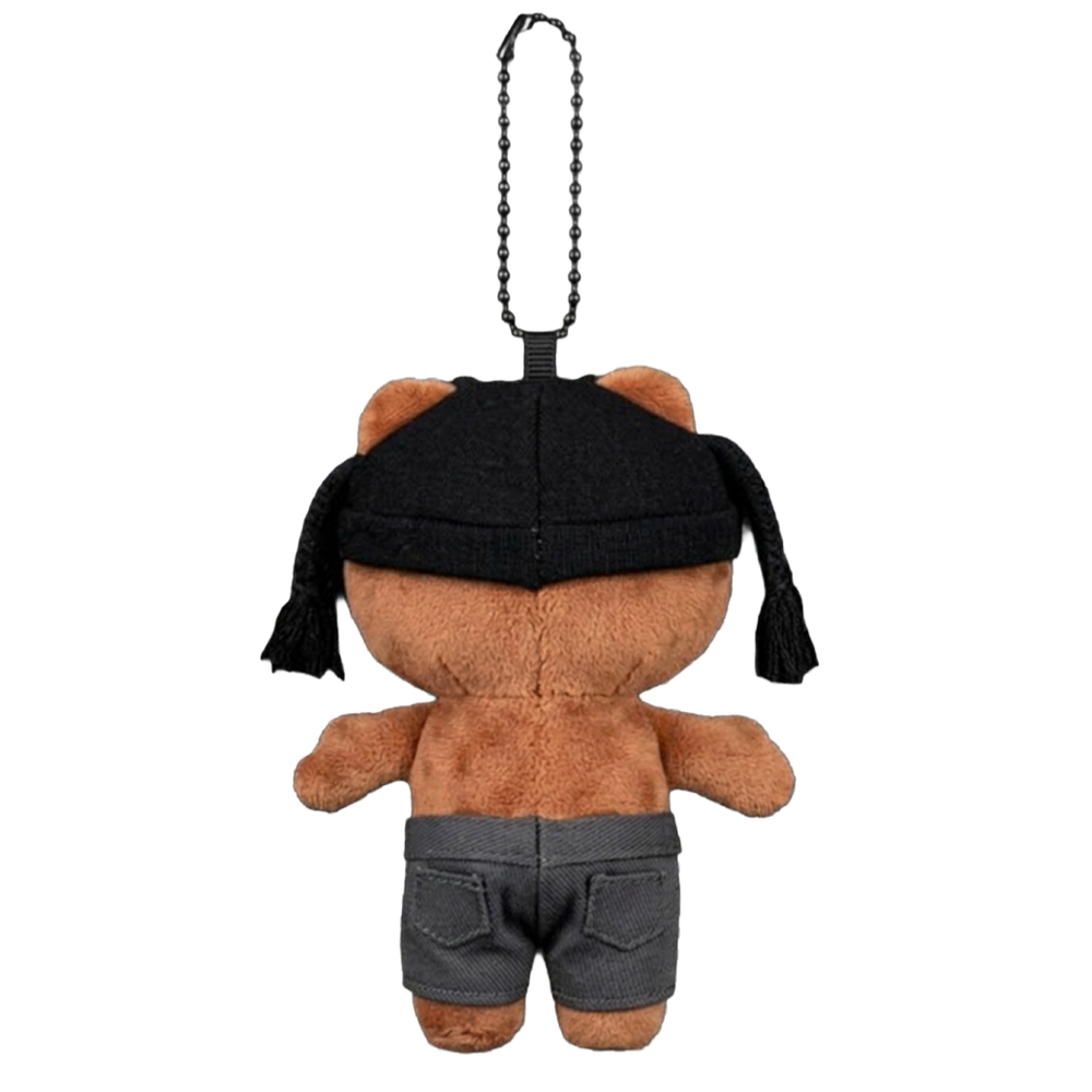 THE CACTUS JACK plush keychain bag charm, signature headwear and metal clasp hardware