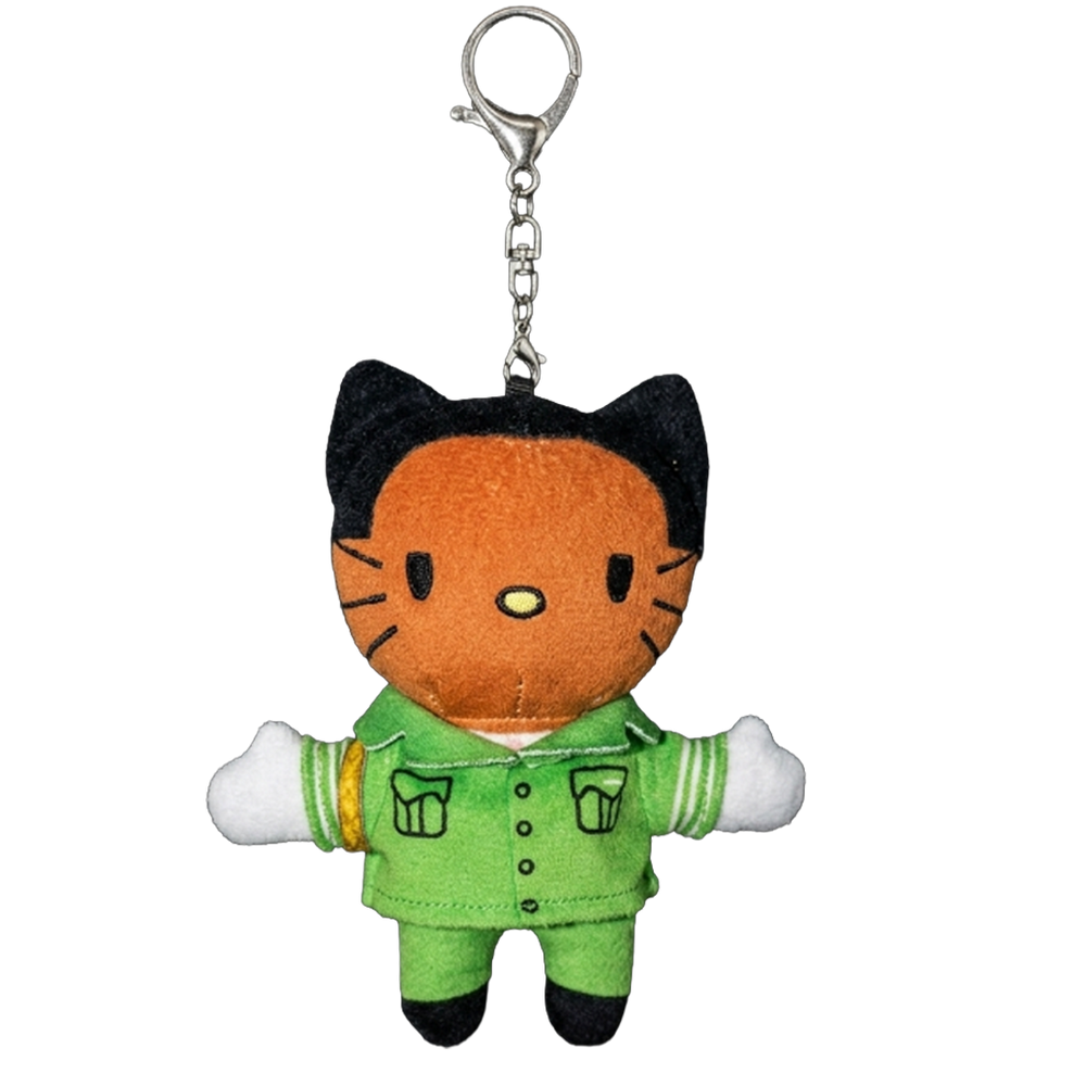 THE CHROMAKOPIA plush keychain bag charm, era-specific styling and monospace embroidery